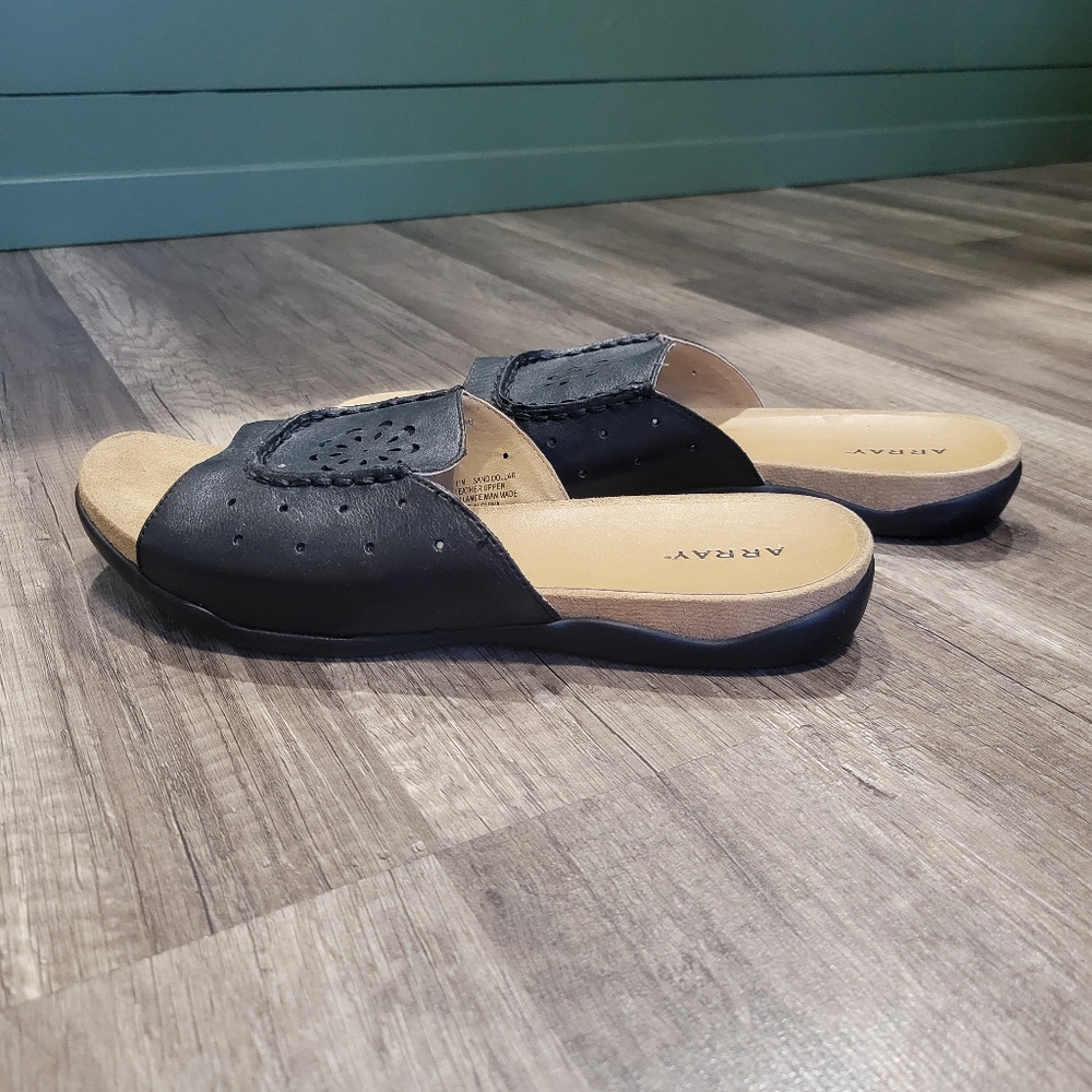 Array Sandollar Leather Slides